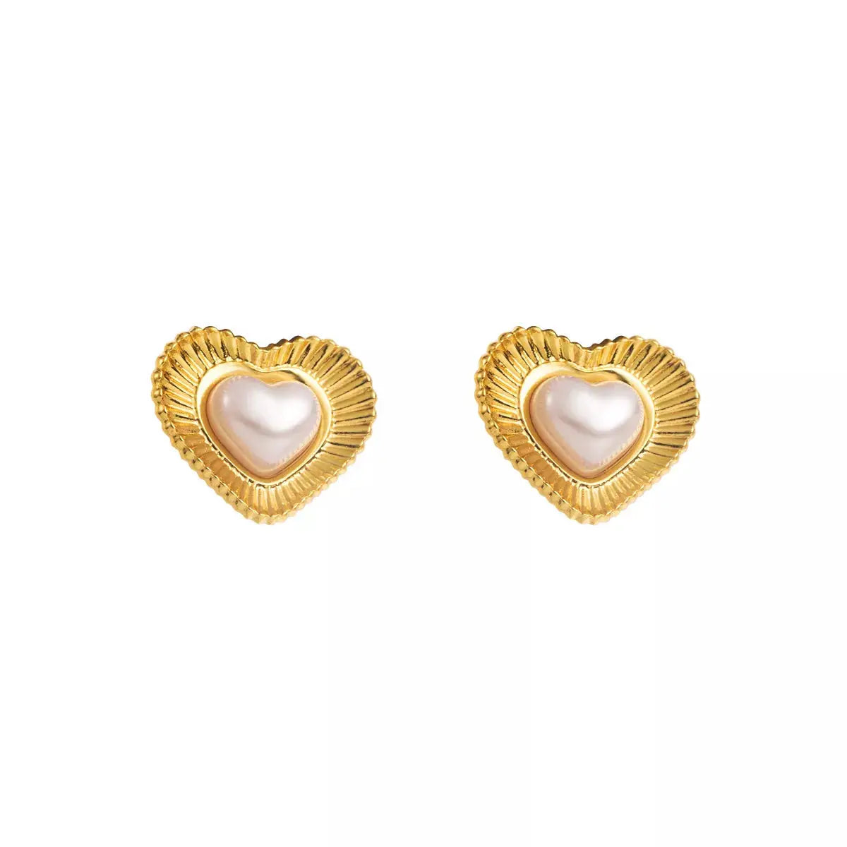 18K Gold-Plated Stud Earrings Simply Love