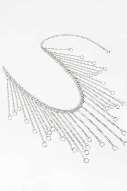 Fringe Chain Alloy Belt.