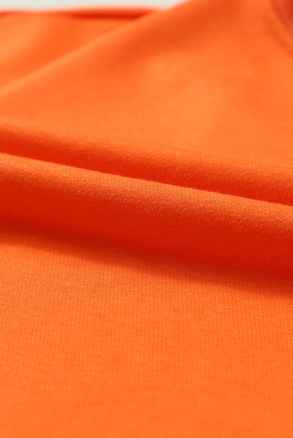 Cheer on game day with our stylish orange rugby sweatshirt