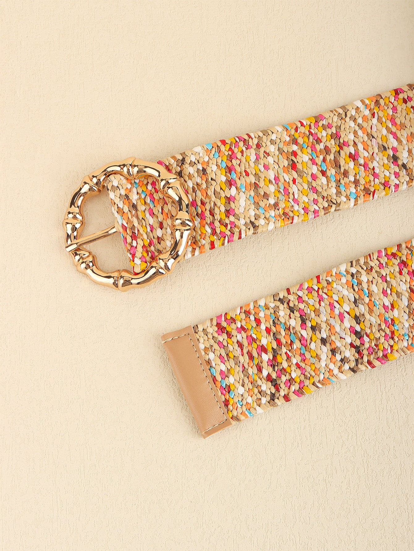 Multicolored Wide Belt.