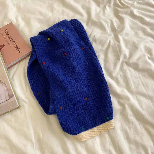 Colorful Dot Knitted Scarf Simply Love
