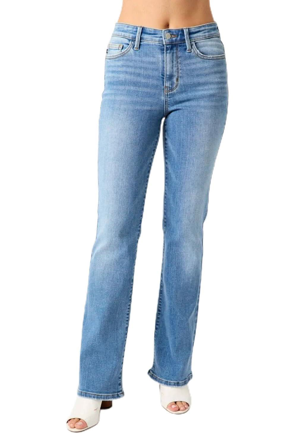 Timeless high waist straight jeans