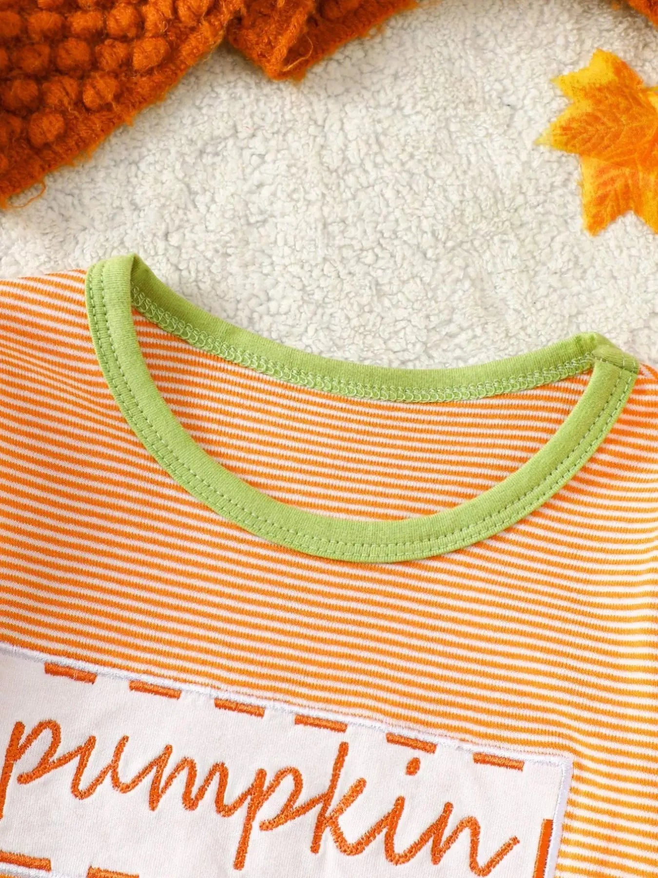 Children's Christmas-Themed Striped Snapped Legs Jumpsuit Simply Love