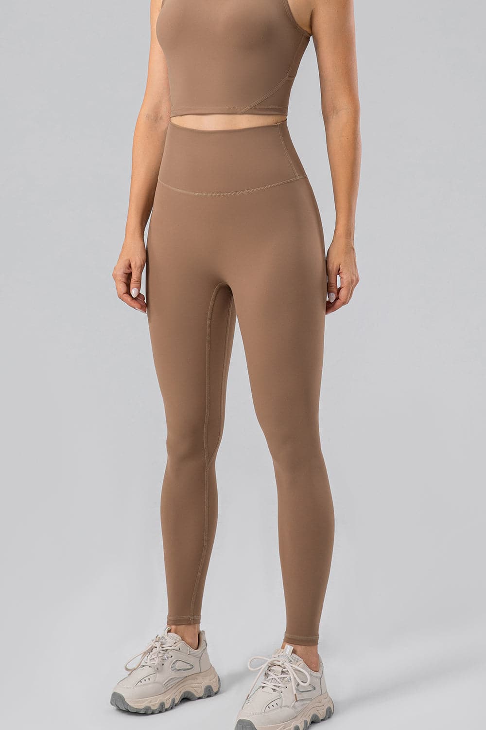 High Waist Wide Waistband Active Leggings.