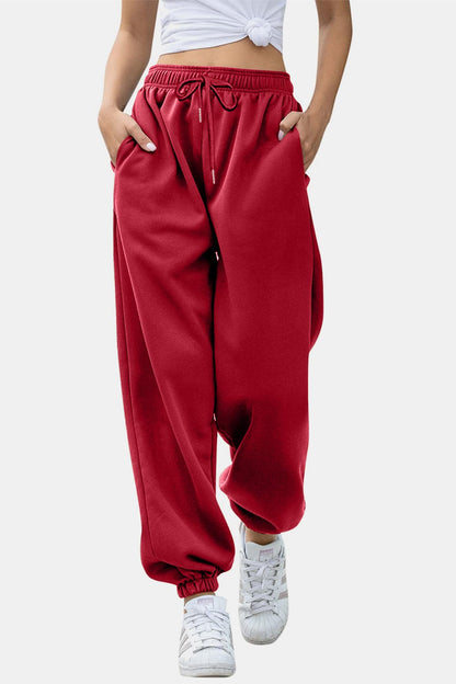 Comfortable pocketed joggers with elastic waistband