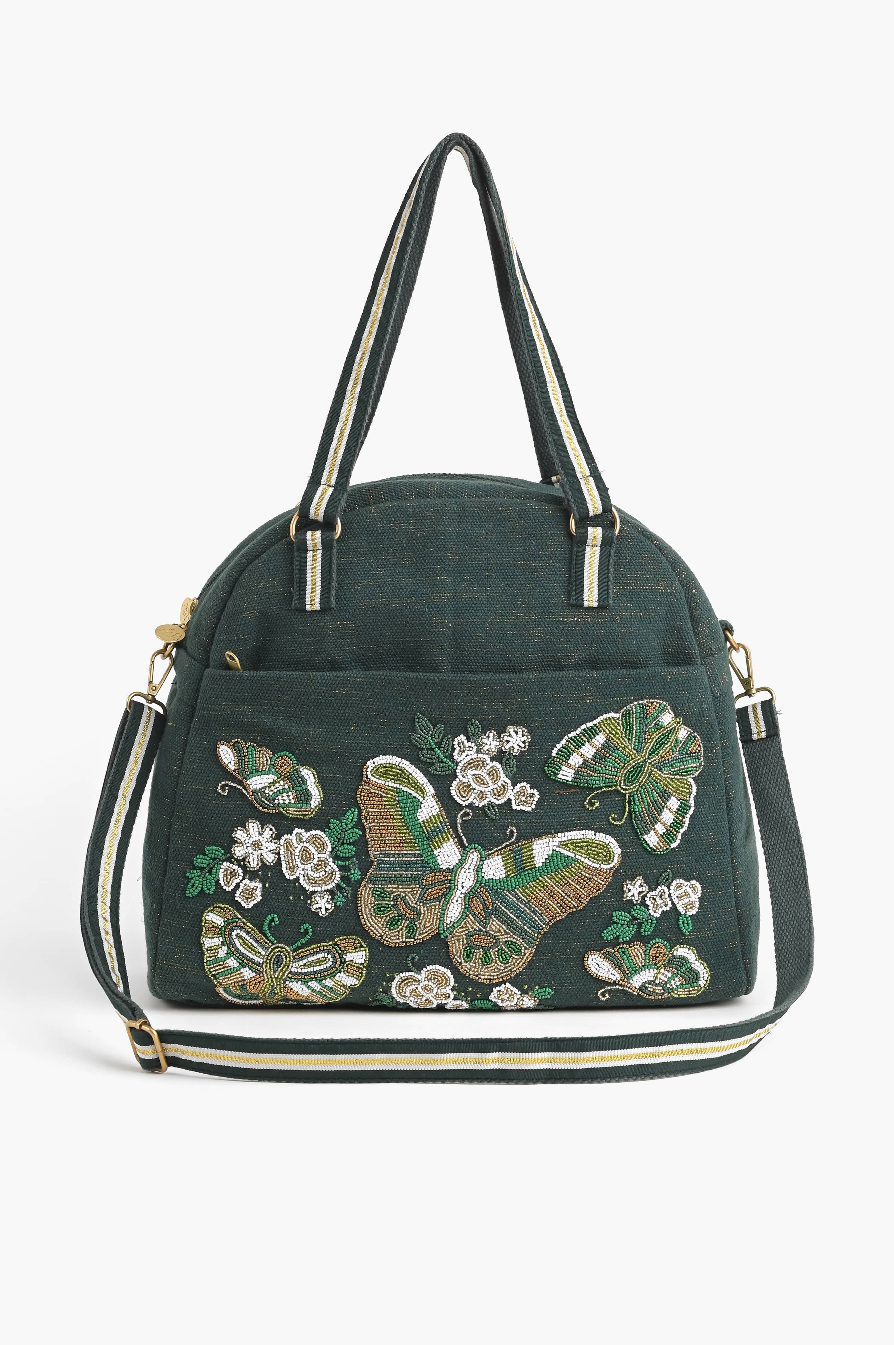 Fly Free Luxe Travel Set Butterfly Tote and Eye Mask Fitkitty Culture Athleisure Wear, Yoga Wear & Women's Clothing