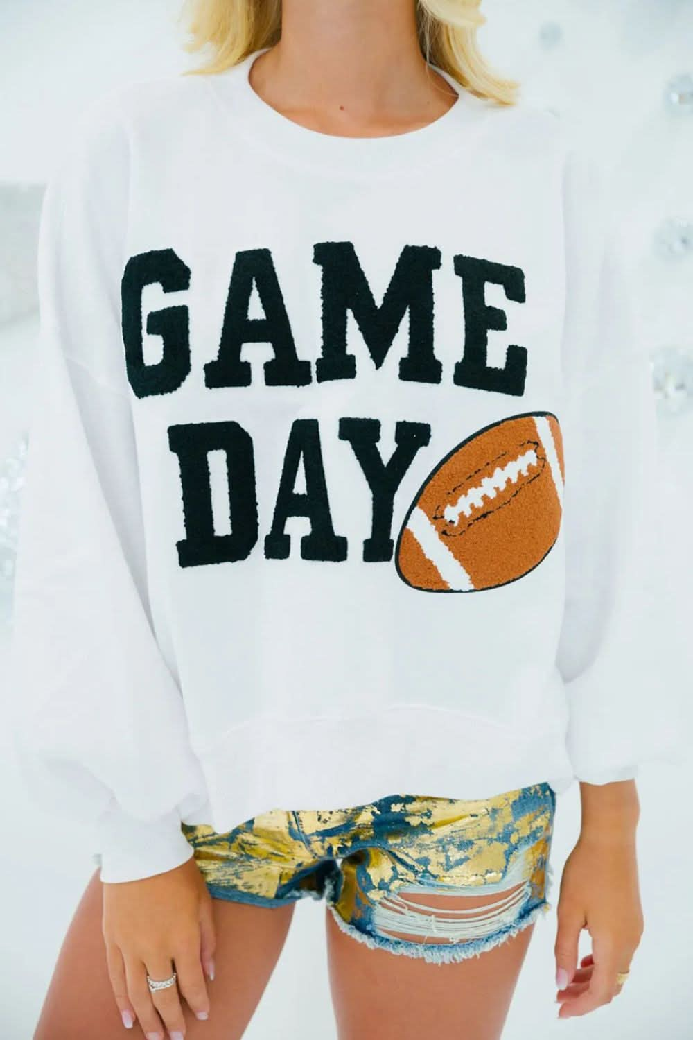 Game day essentials long sleeve sweatshirt