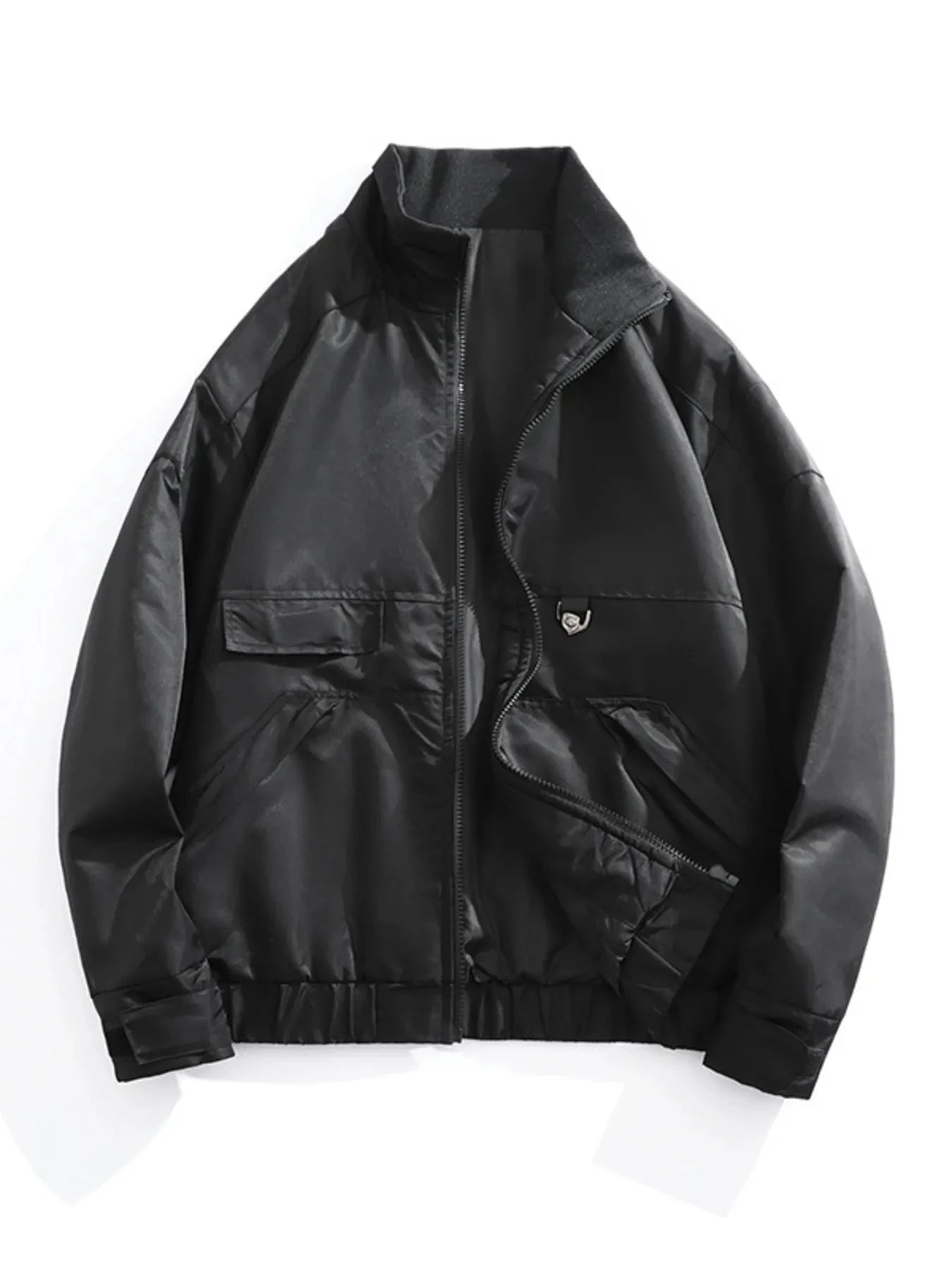 Men's Lightweight Casual Zip Up Jacket With Pockets 100 Percent Polyester Simply Love