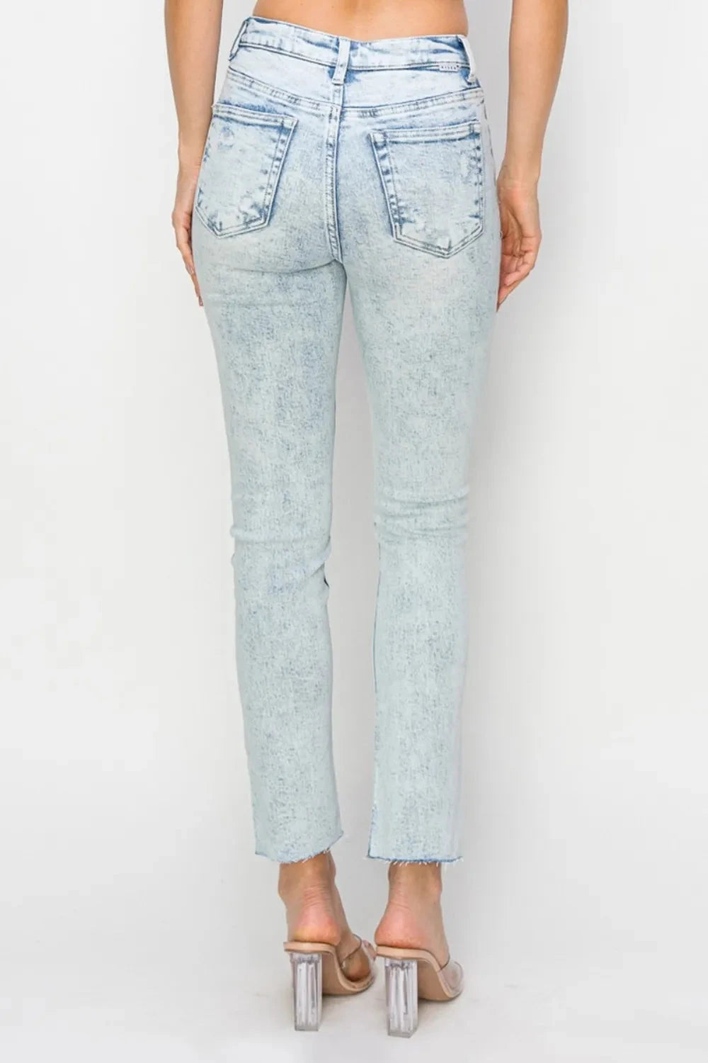 Risen Full Size High Rise Distressed Skinny Jeans Coco’s Tee Boutique