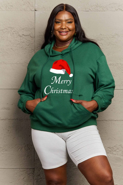 Simply Love Full Size MERRY CHRISTMAS Graphic Hoodie.