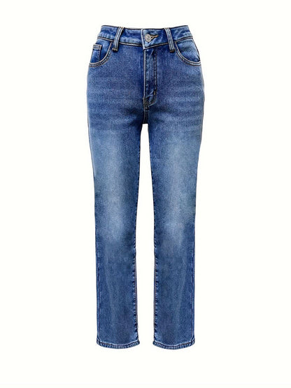 Versatile pocketed straight leg jeans for every occasion