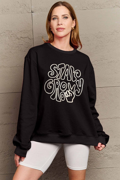 Simply Love Full Size Graphic Sweatshirt.