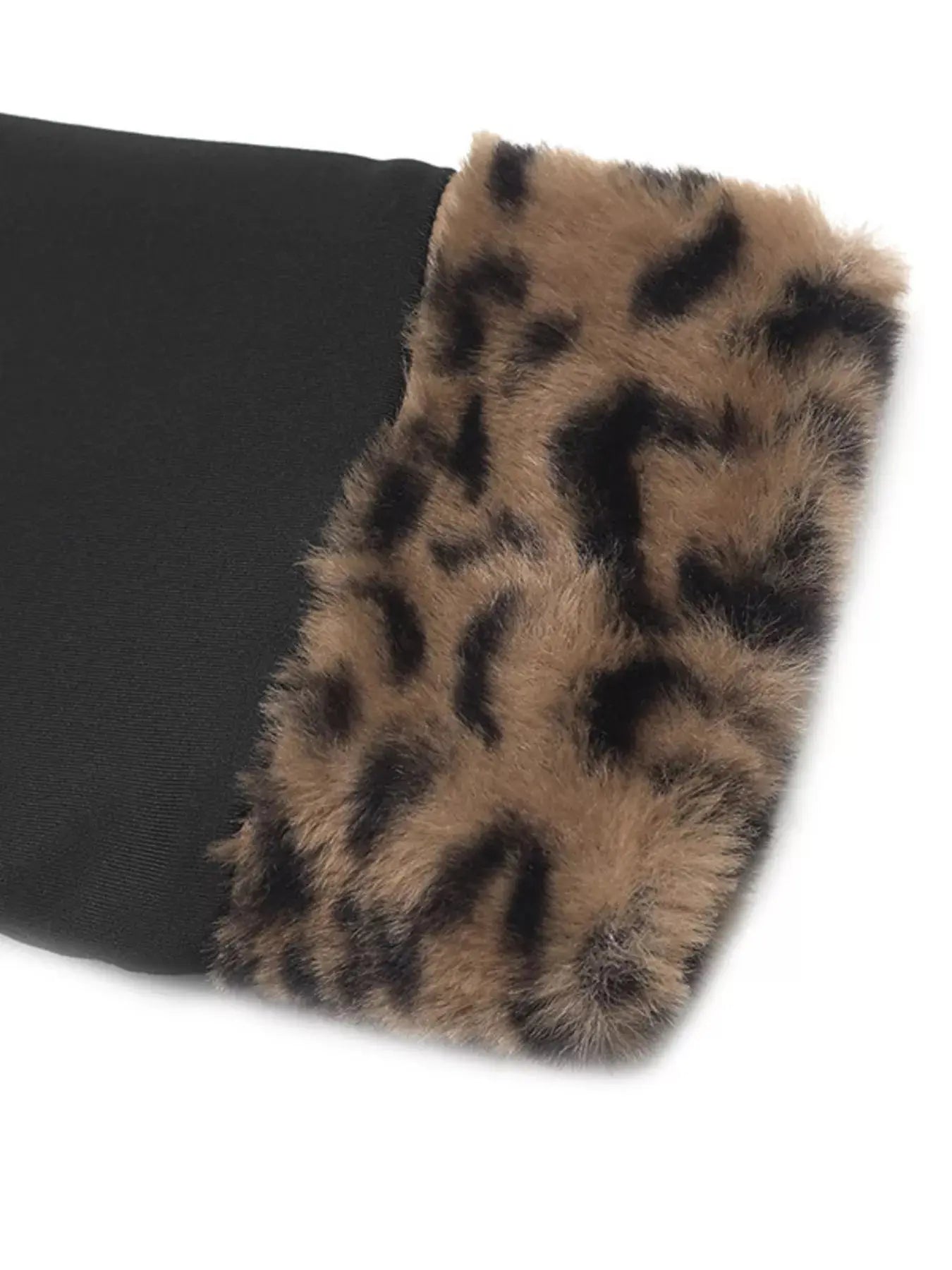 Leopard Trim V-Neck Long Sleeve Bodysuit Simply Love