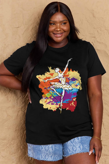 Simply Love: Ballet Dancer Cotton Tee