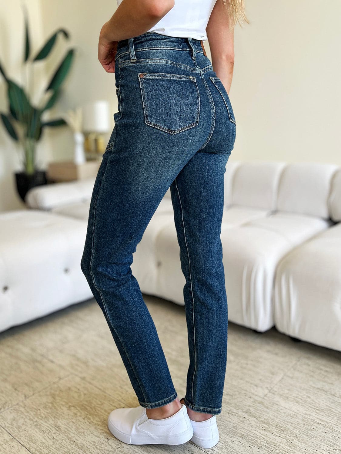 Judy Blue Full Size High Waist Skinny Jeans.