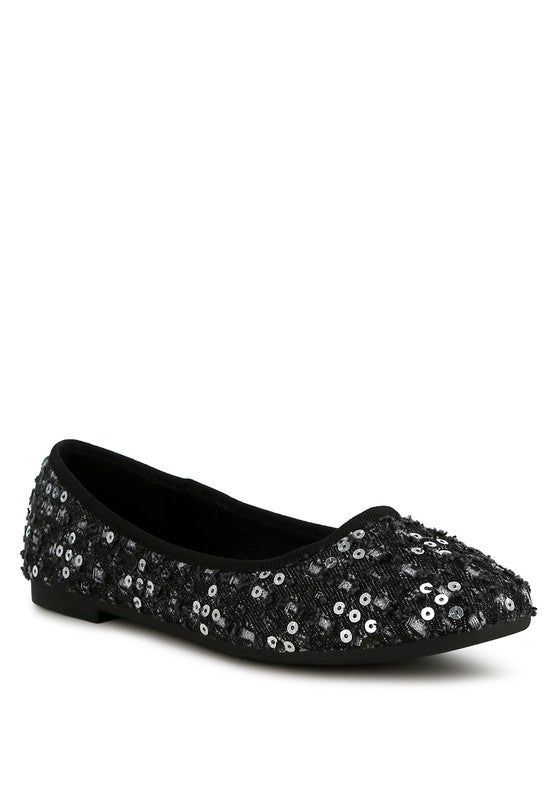 Sequin ballet flats by London Rag