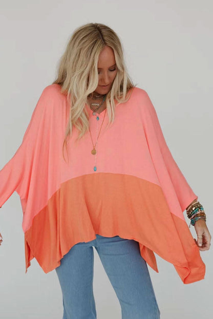 Grapefruit orange oversized top