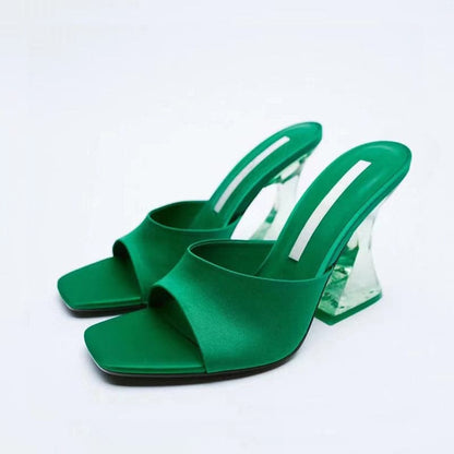 Open Toe High Heel Sandals.