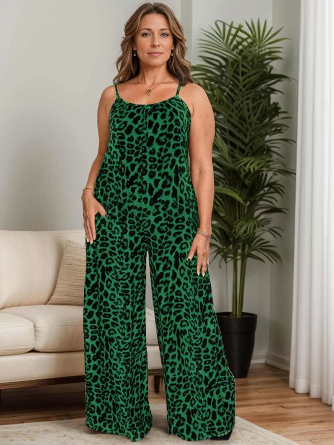 Chic leopard print jumpsuit - Love Salve 