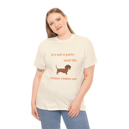 Dachshund Weiner Party Short Sleeve Tee