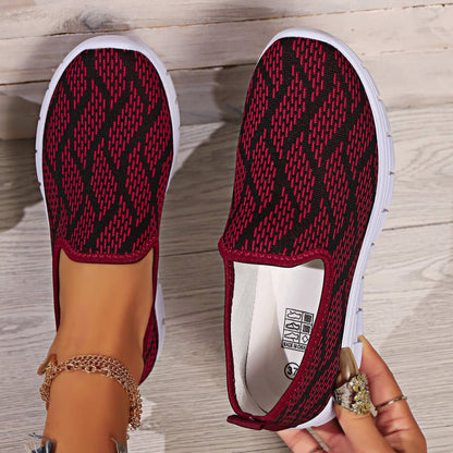 Round Toe Flat Slip-Ons.