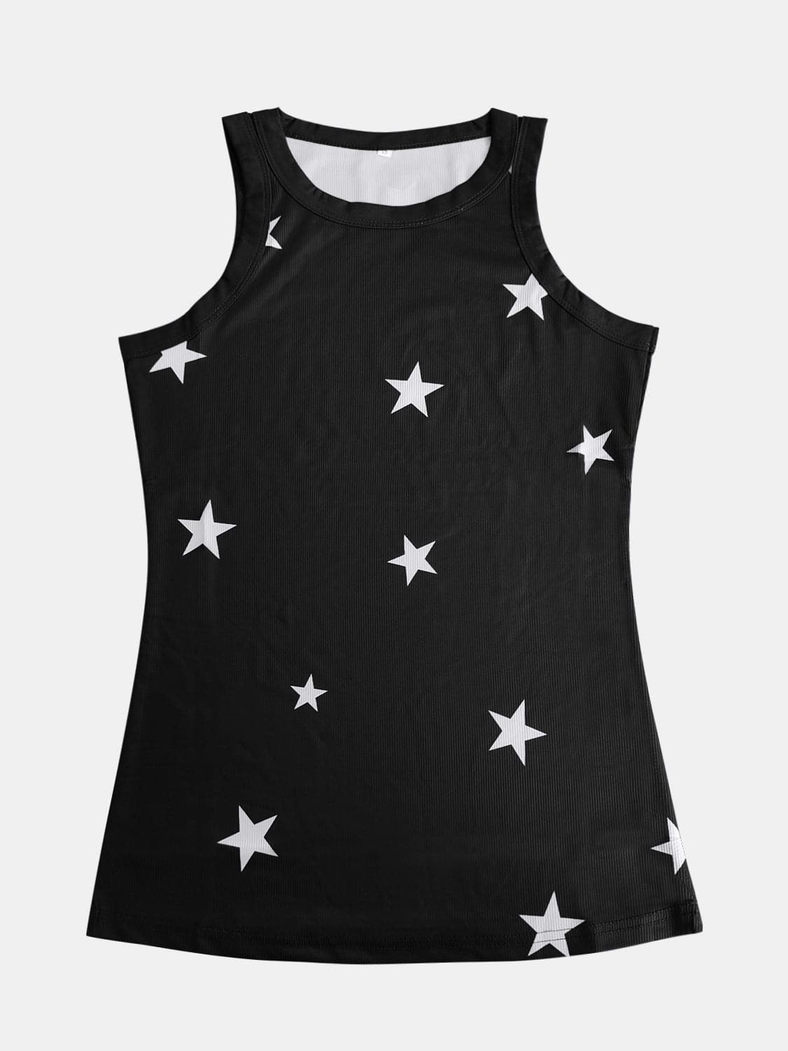 Full Size Star Round Neck Tank.