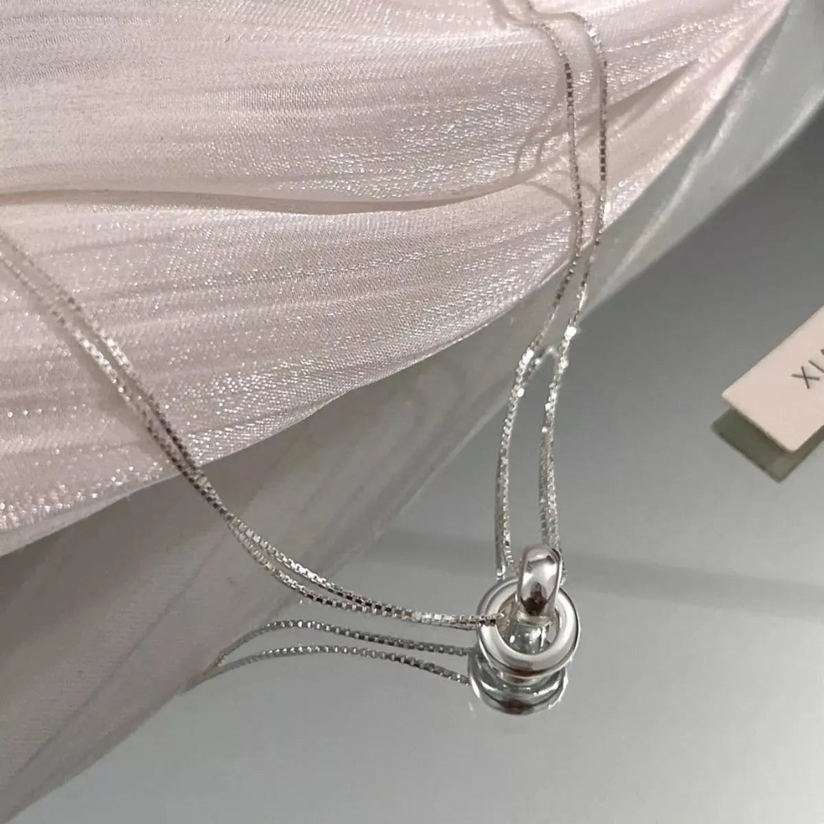 Double Strand 925 Sterling Silver Necklace Simply Love