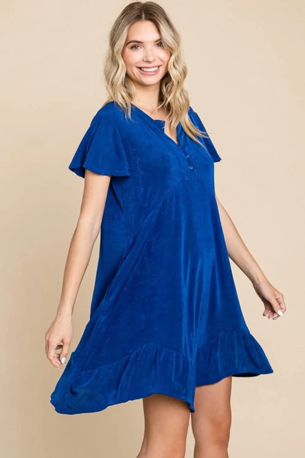Culture Code ruffled hem dress - Love Salve 