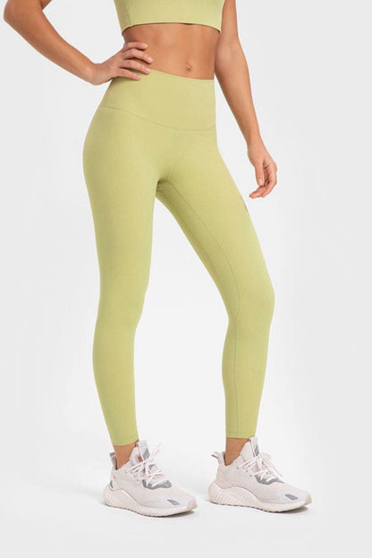 Highly Stretchy Wide Waistband Yoga Leggings.