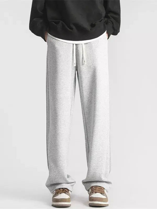 Men's Full Size Casual Loose-Fit Sweatpants with Side Stripes Plus Size Simply Love
