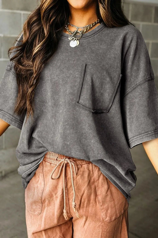 Mineral Wash Half Sleeve Vintage T Shirt Simply Love