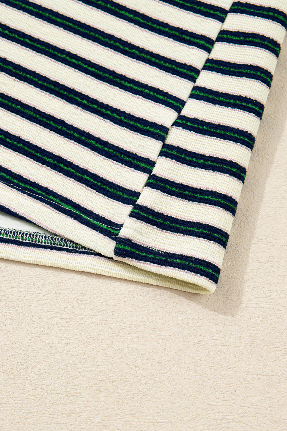 Dear-Lover Blue Striped Top Women's Daily Wear V-Neck Long Sleeve Casual Top Dear-Lover Dropshipping