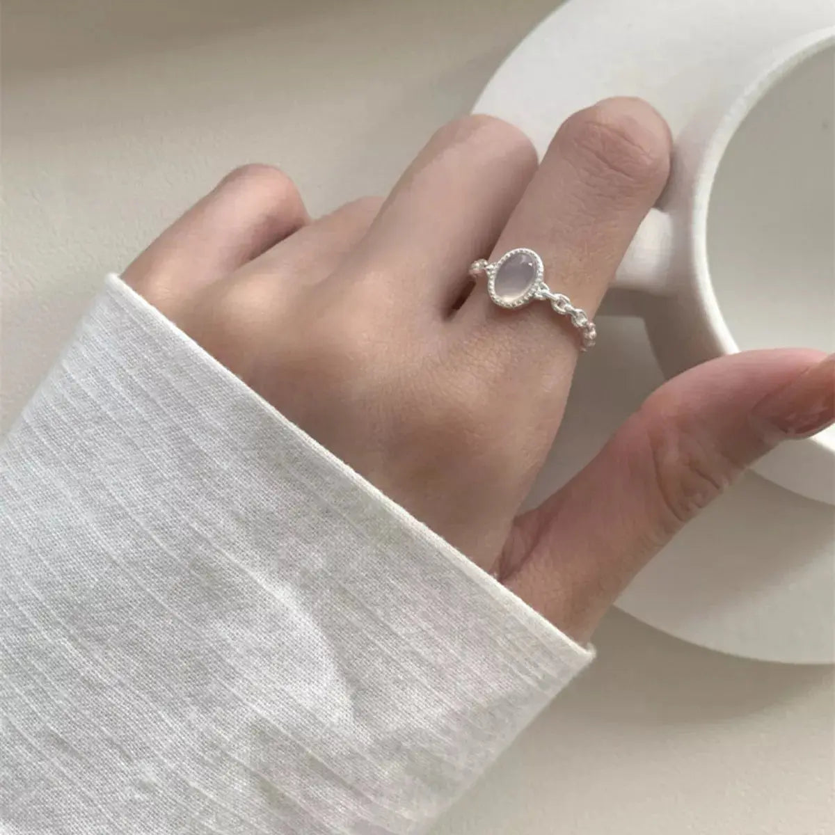 925 Sterling Silver Open Ring Simply Love