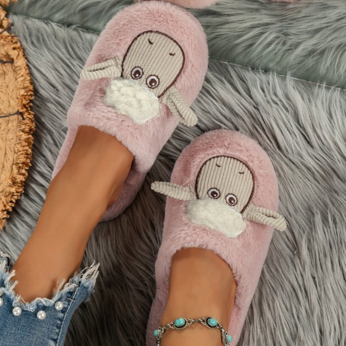 Cozy cotton sheep slippers - ultimate comfort