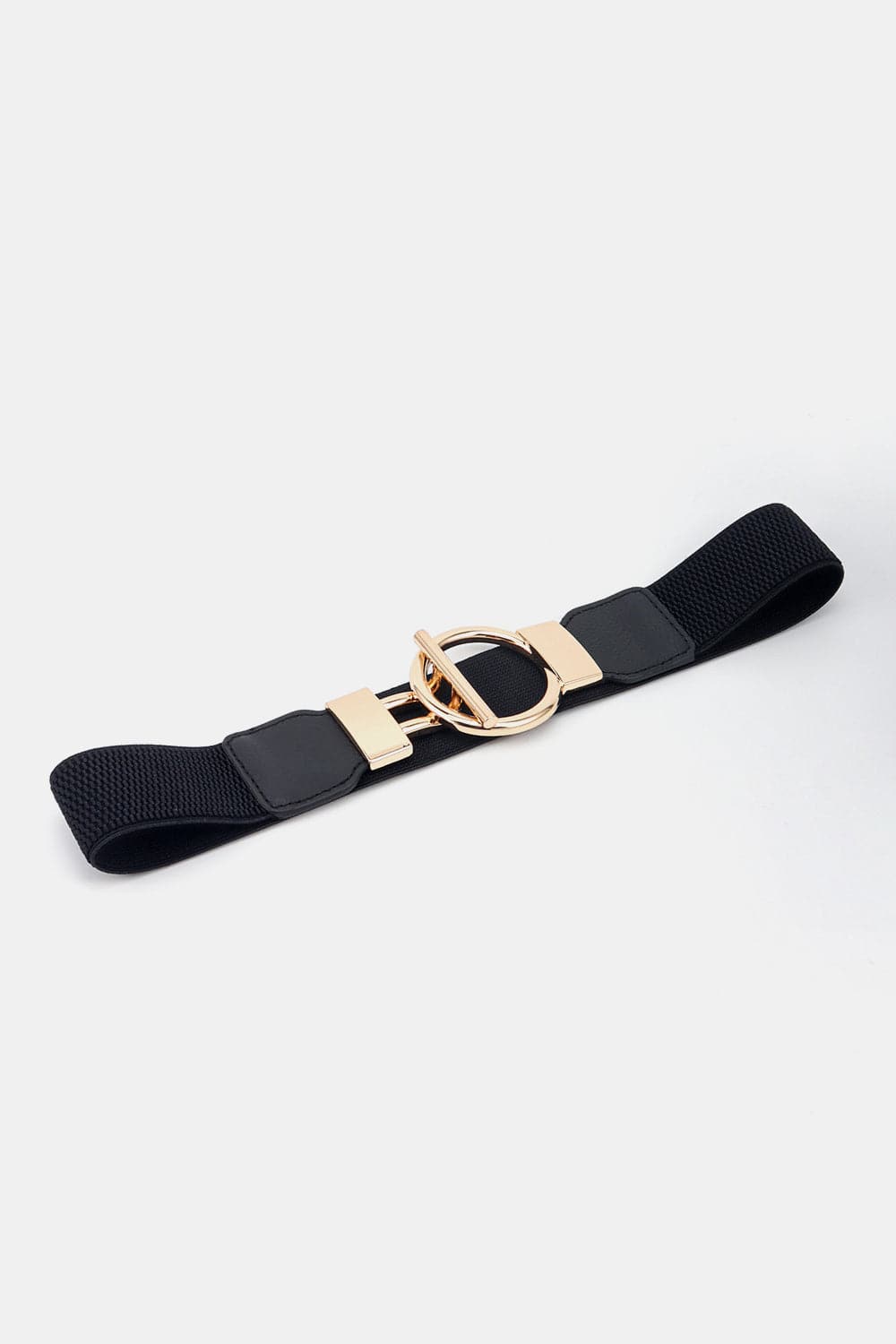 Circle Shape Buckle Zinc Alloy Buckle PU Leather Belt.