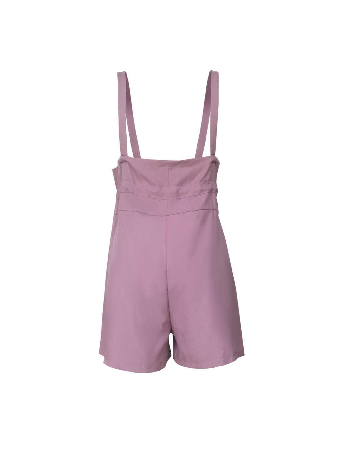 Drawstring Wide Strap Overalls with Pockets.