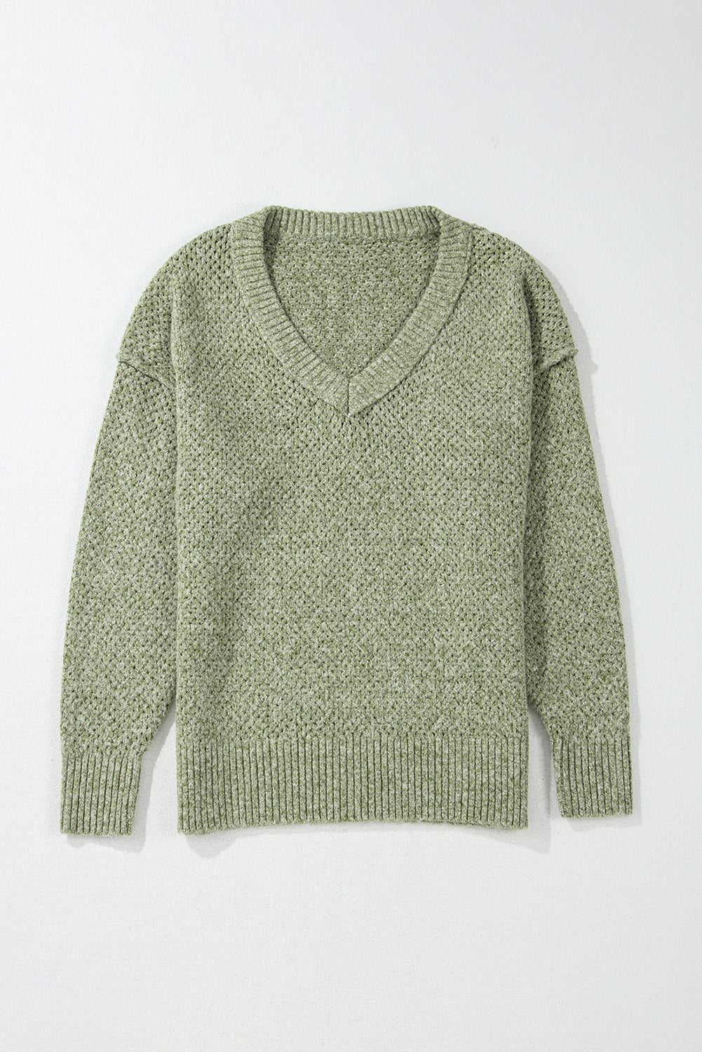 Juliette Loose Eyelet Shoulder Sweater for Effortless Style and Modern Chic - Love Salve 