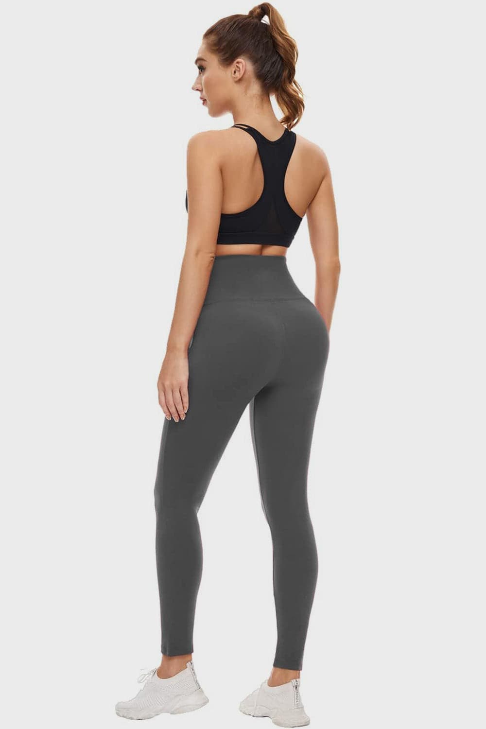 Full Size Pocketed High Waist Active Leggings.