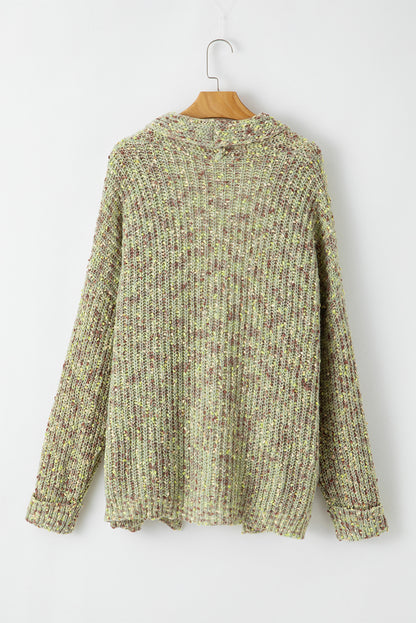 Sage green knit plus size cardigan for cozy comfort