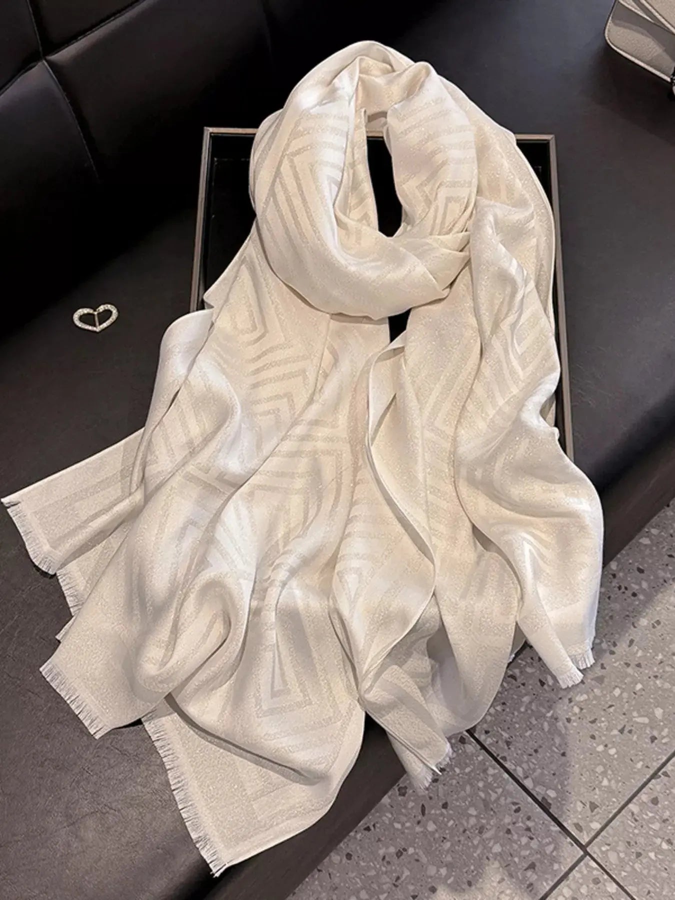 Raw Hem Lightweight Scarf Simply Love