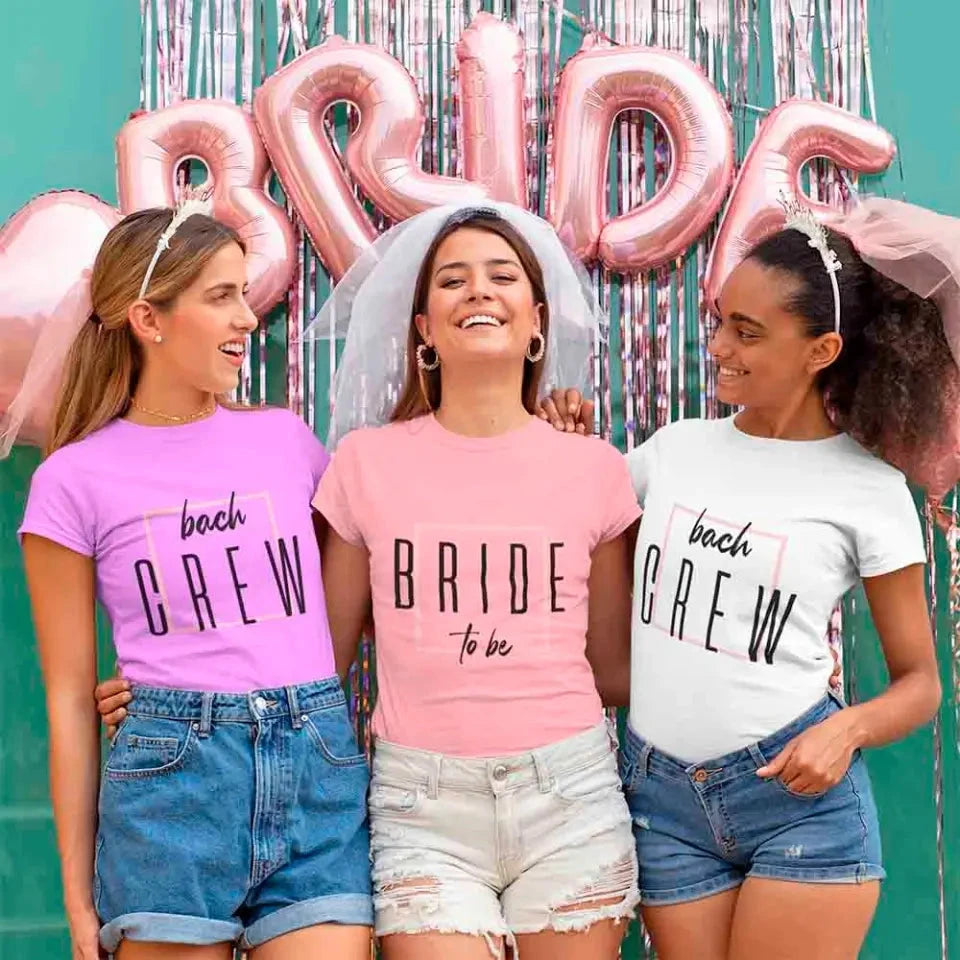 Bach Crew Bride To be Party Bachelorette T-shirt Adorb.co