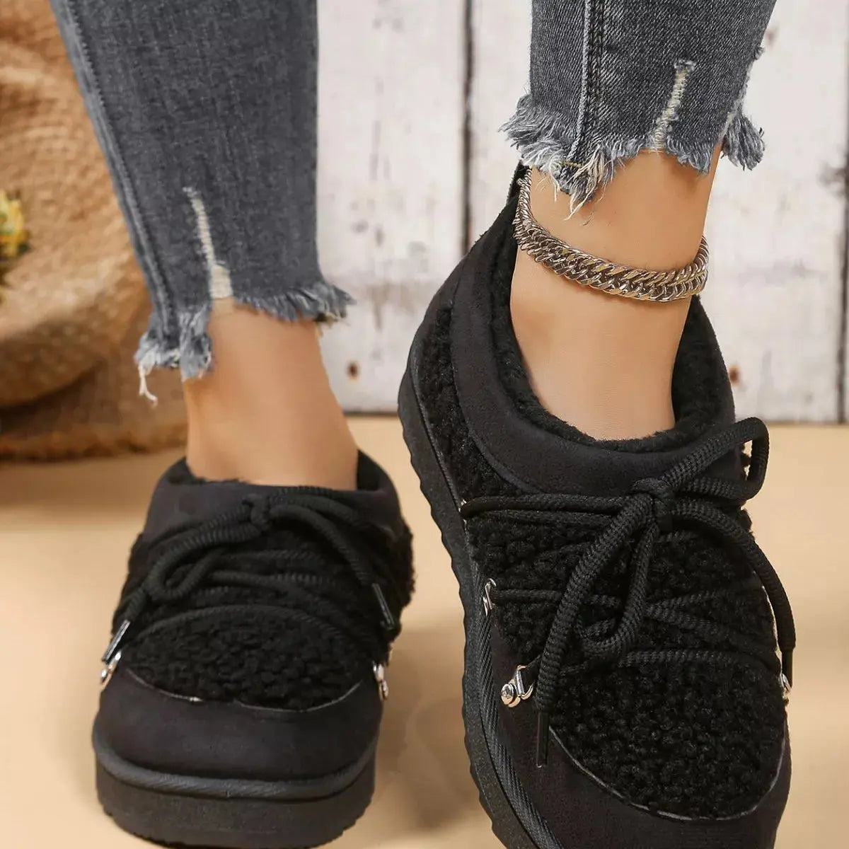 Lace-Up Ankle Boots Simply Love