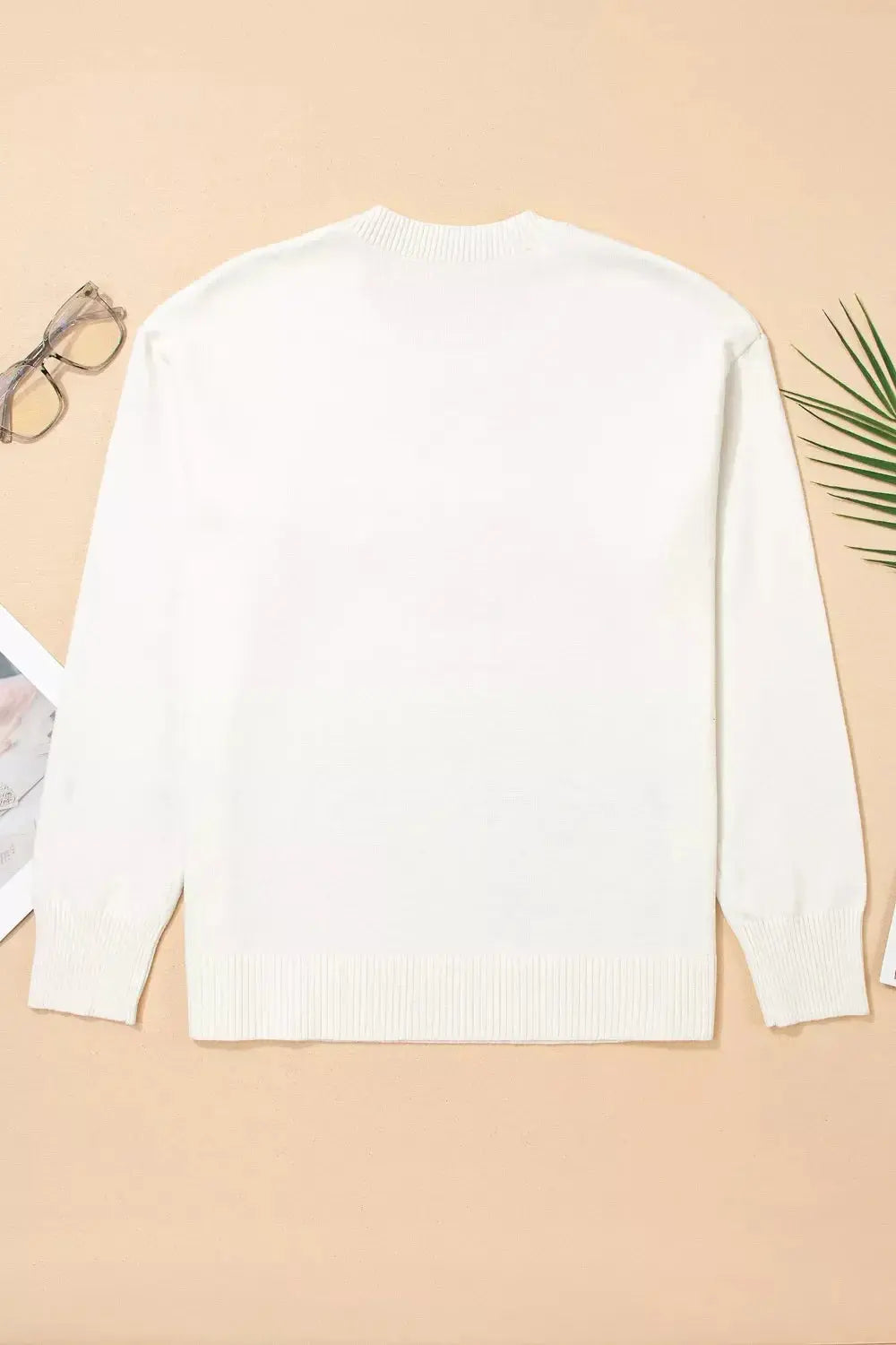 Colorful Holly Jolly Christmas Knit Loose Sweater Simply Love