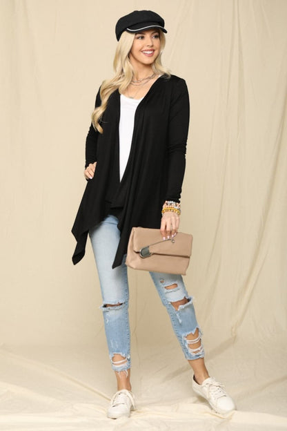 Celeste cozy open front cardigan for every occasion