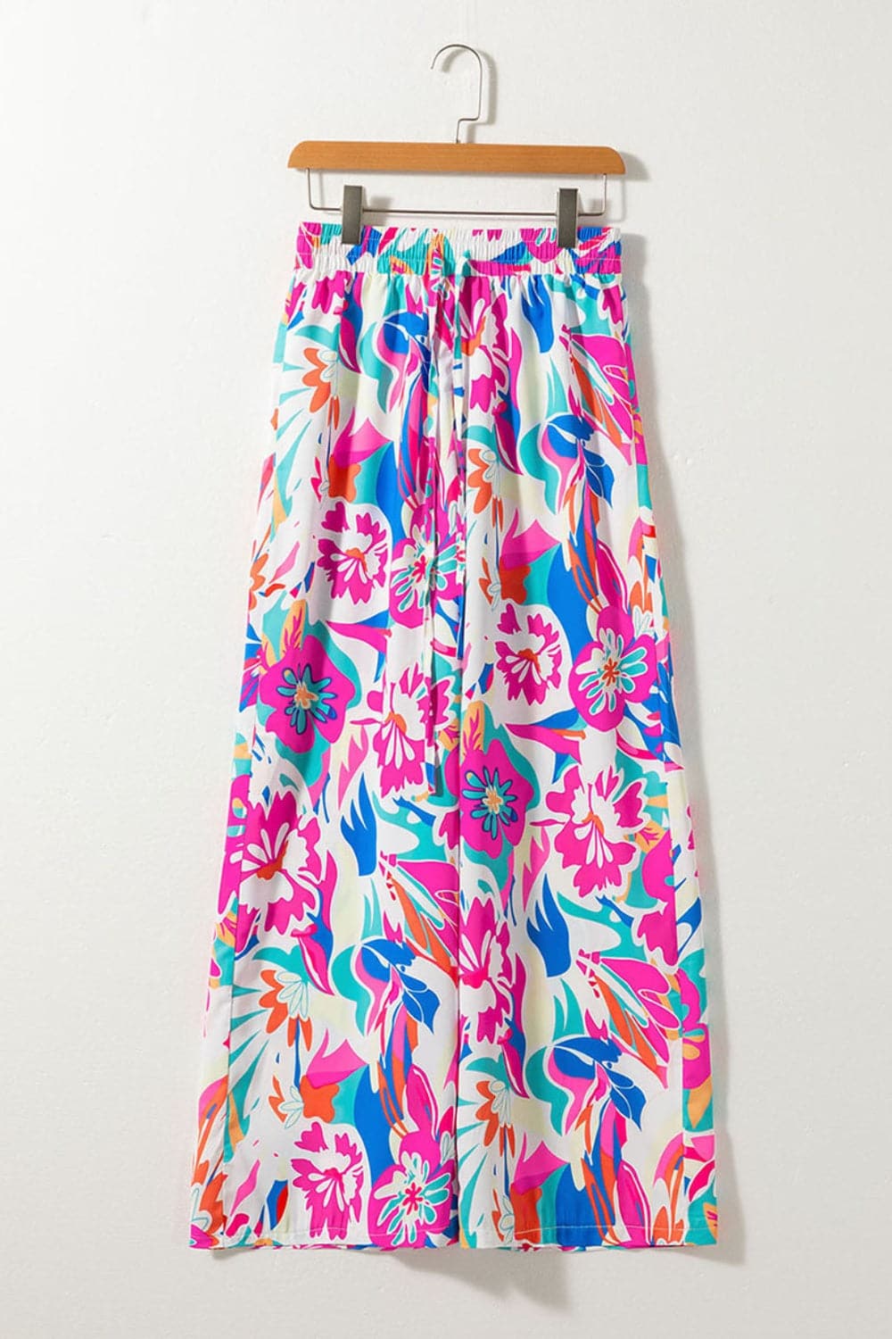 Printed Wide Leg Pants.