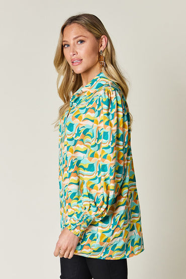 Double Take: Smocked Blouse, Long Sleeve
