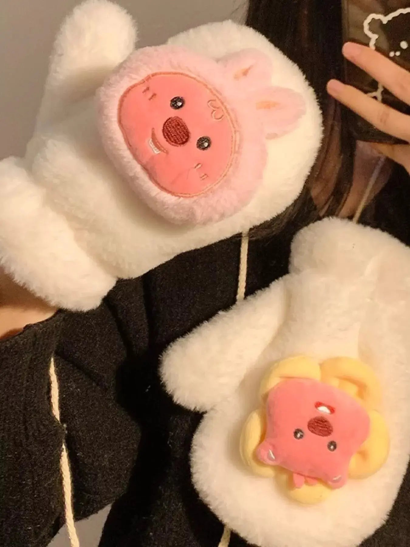 Cartoon Plush Warm Gloves Simply Love