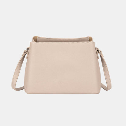 David Jones PU Leather Crossbody Bag.