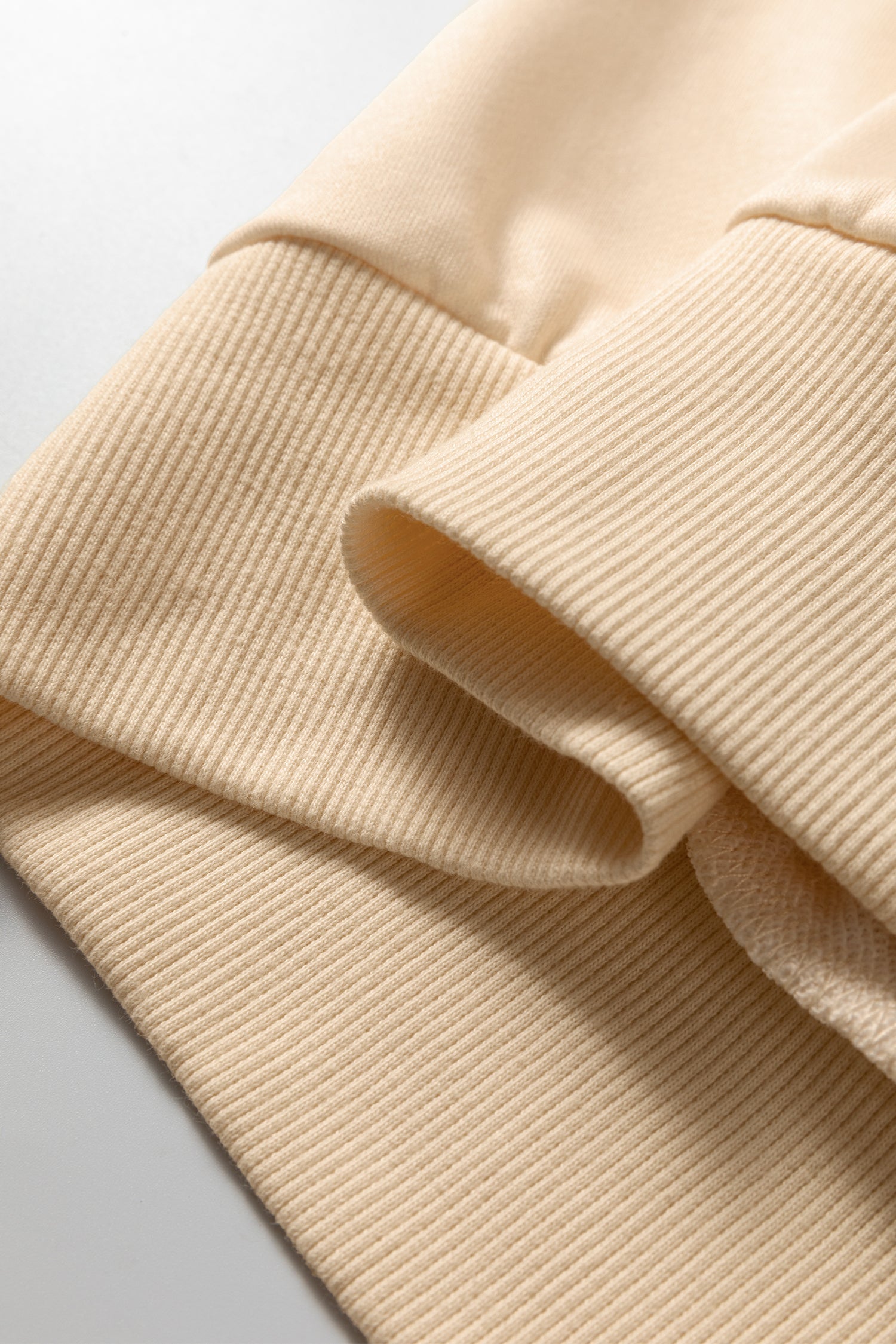 Beige Stripe Puff Sleeve Casual Pullover Sweatshirt For Women Cozy Knit Jumper Everyday Comfort Dear-Lover Dropshipping