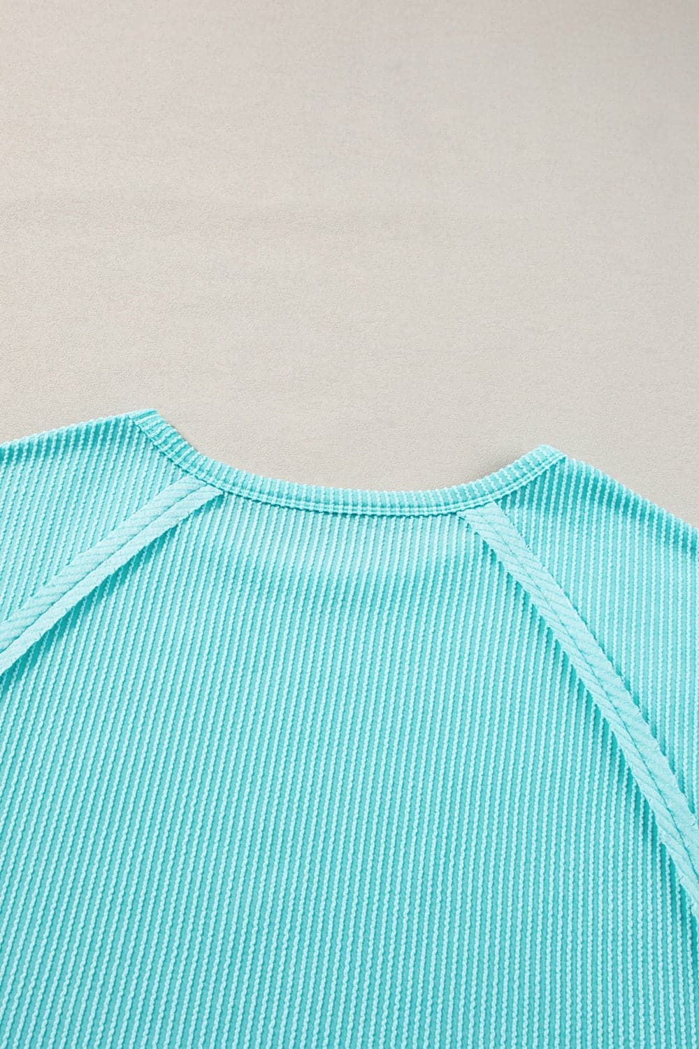 Plus Size Textured Round Neck Short Sleeve Top.